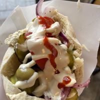   at Maoz - Damrak in Amsterdam