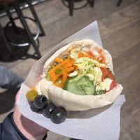   at Maoz - Damrak in Amsterdam