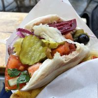   at Maoz - Damrak in Amsterdam