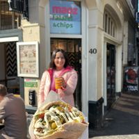 Excellent food   at Maoz - Damrak in Amsterdam