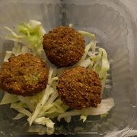 falafel at Maoz - Damrak in Amsterdam