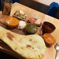 Vegan curry set! at Shama Vegetarian Indian Restaurant in Osaka