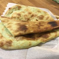 Naan bread at Shama Vegetarian Indian Restaurant in Osaka