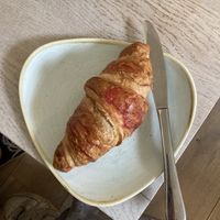 vegan raspberry croissant   at The Cornish Bakery in Falmouth
