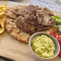 Vegan gyros!  at Madison in Corfu