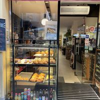 Outside  at CroisSants in Barcelona