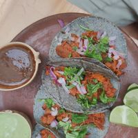 Tacos al pastor at Trigo Verde in Oaxaca