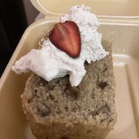 Nut bread with coconut cream   at Trigo Verde in Oaxaca