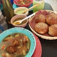 Nice spread! at Trigo Verde in Oaxaca