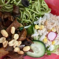 Main dish sampler at Trigo Verde in Oaxaca