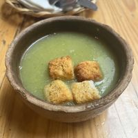 Soup of the day   at Trigo Verde in Oaxaca