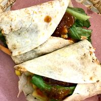 Vegan wraps  at Trigo Verde in Oaxaca