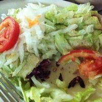 tacos with Jamaica and ensalada, tasty. at Trigo Verde in Oaxaca