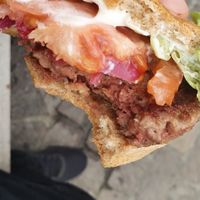 Impossible burger at Black Tap Craft Burgers & Beer in Zurich