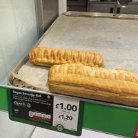 Vegan sausage rolls  at Greggs in Rainham