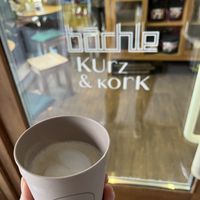 Flat white with oatmilk   at Bächle in Freiburg