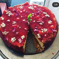 Vegan and GF berry cheese cake at The Cheese Shop in Tralee