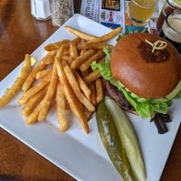 Beyond Death Burger at North Coast Brewing Co in Fort Bragg