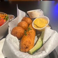 Hush Puppies and Corn Dog   at Fry Like An Eagle in Chicago
