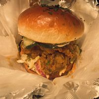 Mushroom “chik” sammiche  at Fry Like An Eagle in Chicago