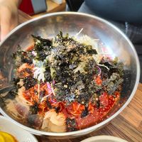 Bi bim Gok su at Daom Noodle 다옴국수 in Seoul