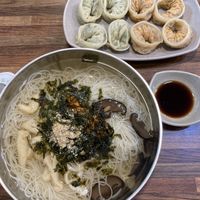 Janchiguksu + mandoo  at Daom Noodle 다옴국수 in Seoul