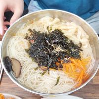 Traditional noodles at Daom Noodle 다옴국수 in Seoul