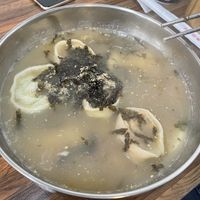 Rice cake and dumplings dish  at Daom Noodle 다옴국수 in Seoul