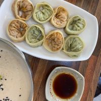 Vegan dumplings  at Daom Noodle 다옴국수 in Seoul