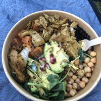 My b&r-favorite: Avocado vegan chicken bowl   at Beets & Roots  in Stuttgart