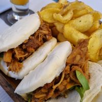 Jack bao buns at Cafe Central in Ayia Napa