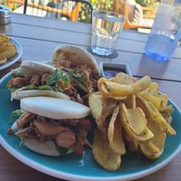 Jack bao buns. Delicious jackfruit at Cafe Central in Ayia Napa