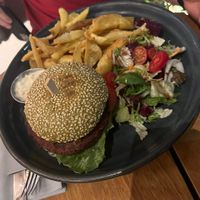 Burger  at Cafe Central in Ayia Napa