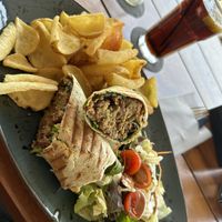 Falafel wrap  at Cafe Central in Ayia Napa