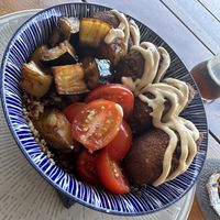 Falafel bowl  at Cafe Central in Ayia Napa