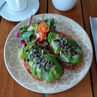 Avocado Toast at Cafe Central in Ayia Napa