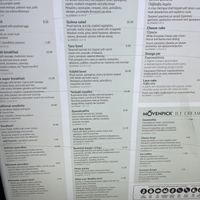 Vegan menu  at Cafe Central in Ayia Napa