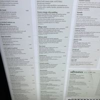 Vegan menu  at Cafe Central in Ayia Napa