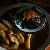 Eggplant and sweet potato fries at Le Djoloff in Dakar