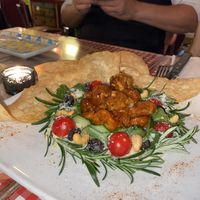 Avocado hummus and spicy soy chicken #Veganuary at Veggie4Love in Hong Kong Island