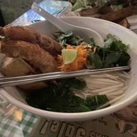 Oakland breeze (with upgrade to soup) - yummy tofu pieces and lots of herbs to flavour the soup  at Veggie4Love in Hong Kong Island