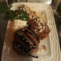 Banana and cashew nut cake with ice-cream at Veggie4Love in Hong Kong Island