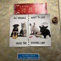 Decoration outside the restaurant at Veggie4Love in Hong Kong Island