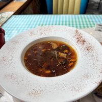 Vegan ‘collagen shark fin’ soup.  Loved the morel mushrooms!   at Veggie4Love in Hong Kong Island