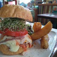 I am fabulous burger at Veggie4Love in Hong Kong Island