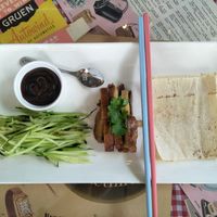 Peking duck wraps at Veggie4Love in Hong Kong Island