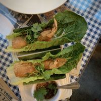 The Veggie Springrolls were hands down our favorite dish (especially because of the insanely good sauce). at Veggie4Love in Hong Kong Island