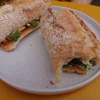 Sweet potato Sandwich at Taylor's Cafe in Brussels