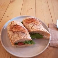 Sandwich at Taylor's Cafe in Brussels