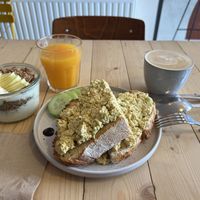 Big vegan breakfast !  at Taylor's Cafe in Brussels